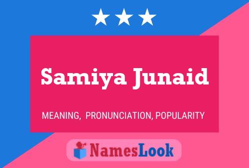 Samiya Junaid பெயர் போஸ்டர்