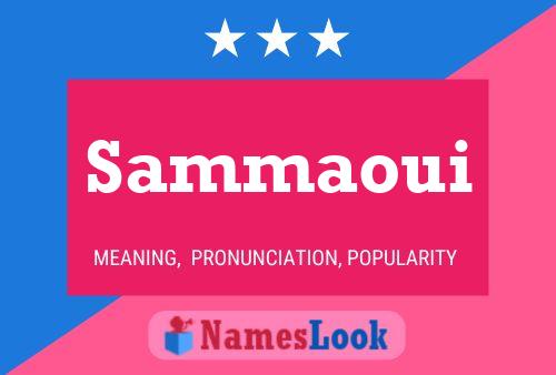 Sammaoui பெயர் போஸ்டர்