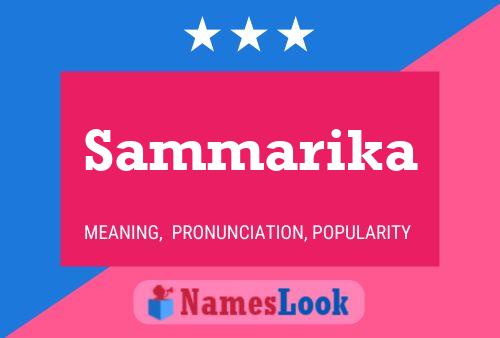 Sammarika பெயர் போஸ்டர்