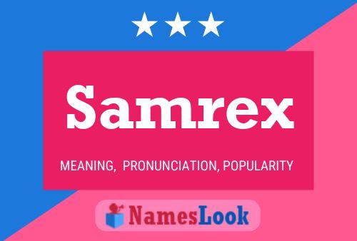 Samrex பெயர் போஸ்டர்