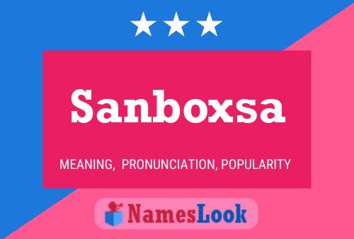 Sanboxsa பெயர் போஸ்டர்