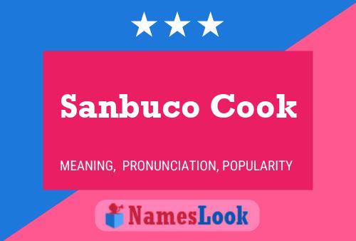 Sanbuco Cook பெயர் போஸ்டர்