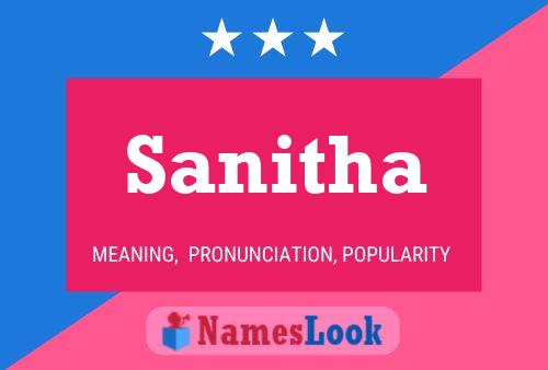 Sanitha பெயர் போஸ்டர்