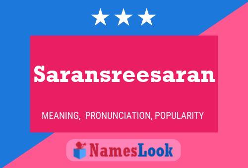 Saransreesaran பெயர் போஸ்டர்