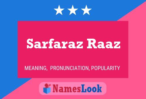 Sarfaraz Raaz பெயர் போஸ்டர்