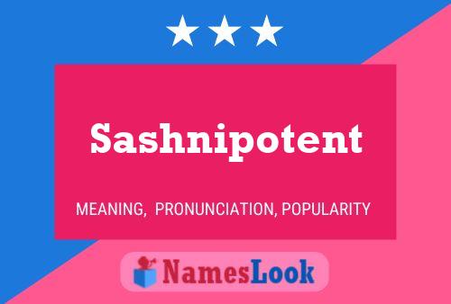 Sashnipotent பெயர் போஸ்டர்