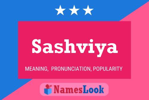 Sashviya பெயர் போஸ்டர்