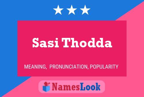 Sasi Thodda பெயர் போஸ்டர்