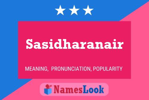 Sasidharanair பெயர் போஸ்டர்