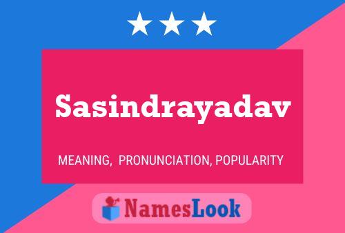 Sasindrayadav பெயர் போஸ்டர்