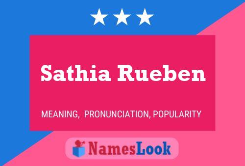 Sathia Rueben பெயர் போஸ்டர்