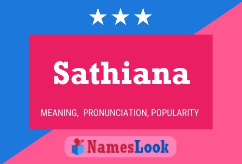 Sathiana பெயர் போஸ்டர்