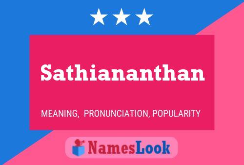 Sathiananthan பெயர் போஸ்டர்