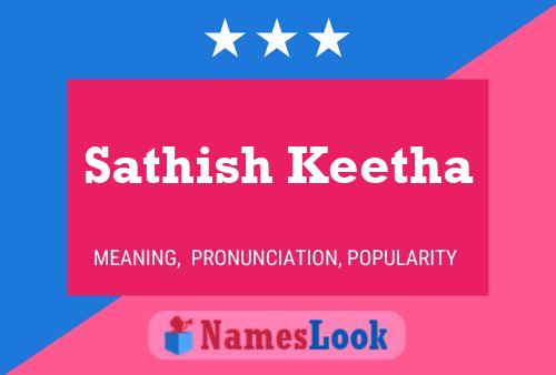 Sathish Keetha பெயர் போஸ்டர்