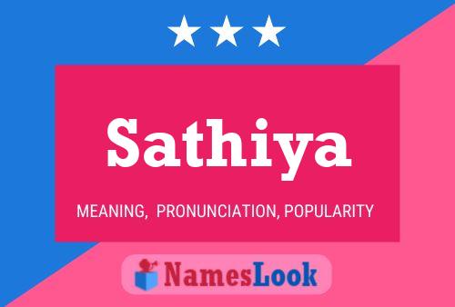 Sathiya பெயர் போஸ்டர்