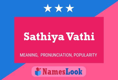 Sathiya Vathi பெயர் போஸ்டர்