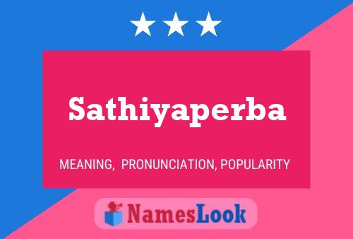 Sathiyaperba பெயர் போஸ்டர்