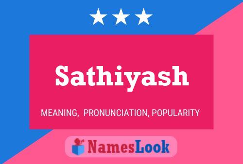 Sathiyash பெயர் போஸ்டர்