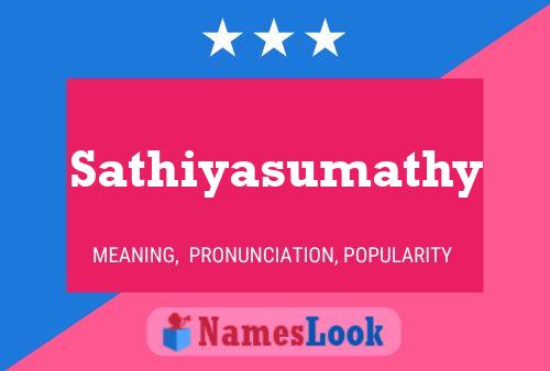 Sathiyasumathy பெயர் போஸ்டர்