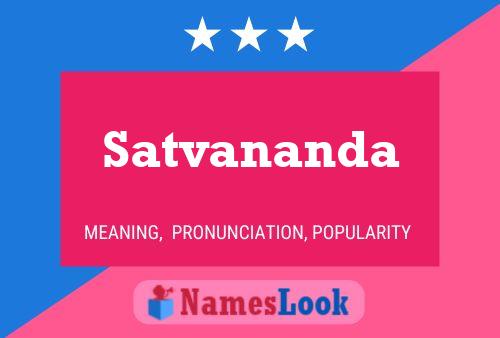 Satvananda பெயர் போஸ்டர்