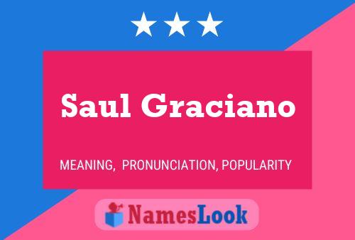 Saul Graciano பெயர் போஸ்டர்