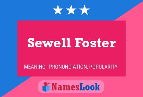 Sewell Foster பெயர் போஸ்டர்