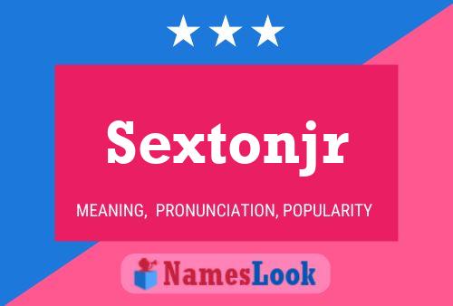 Sextonjr பெயர் போஸ்டர்