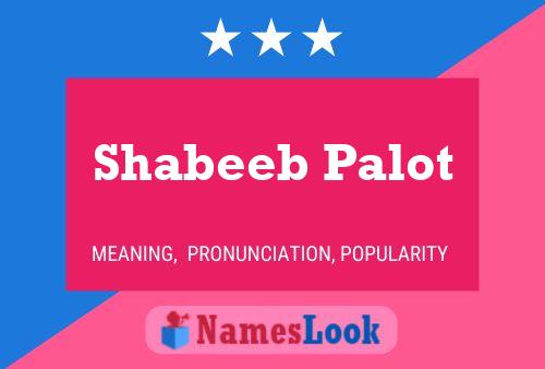 Shabeeb Palot பெயர் போஸ்டர்