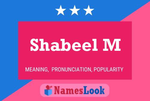 Shabeel M பெயர் போஸ்டர்