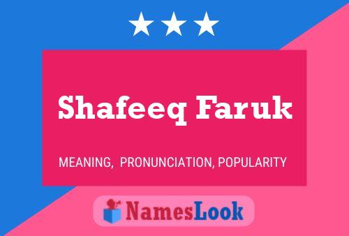 Shafeeq Faruk பெயர் போஸ்டர்