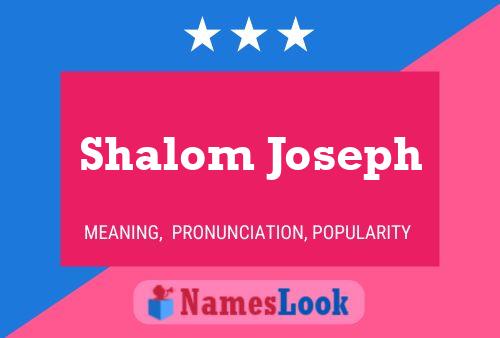 Shalom Joseph பெயர் போஸ்டர்