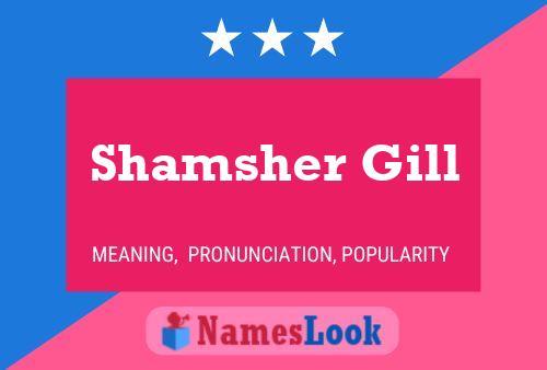 Shamsher Gill பெயர் போஸ்டர்