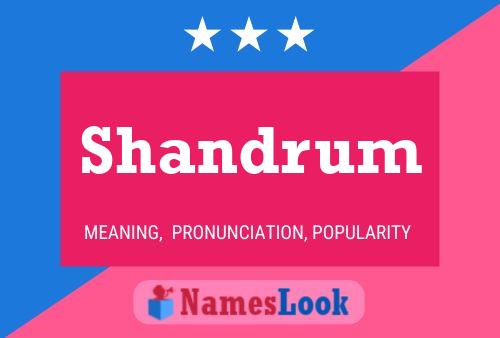 Shandrum பெயர் போஸ்டர்