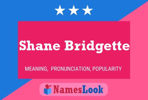 Shane Bridgette பெயர் போஸ்டர்