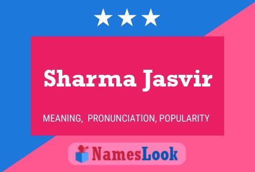 Sharma Jasvir பெயர் போஸ்டர்