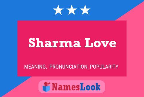 Sharma Love பெயர் போஸ்டர்