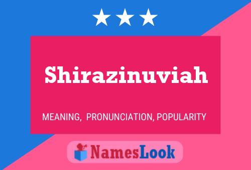 Shirazinuviah பெயர் போஸ்டர்