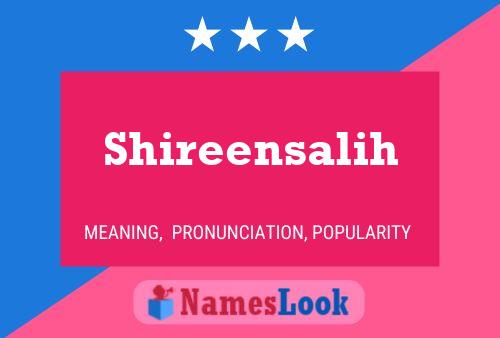 Shireensalih பெயர் போஸ்டர்