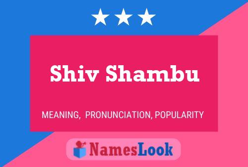 Shiv Shambu பெயர் போஸ்டர்