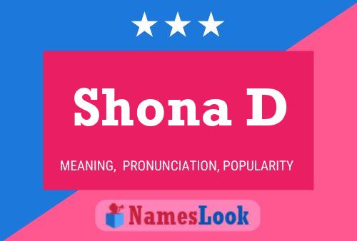 Shona D பெயர் போஸ்டர்