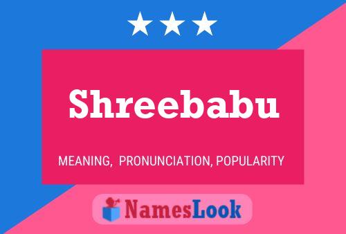 Shreebabu பெயர் போஸ்டர்