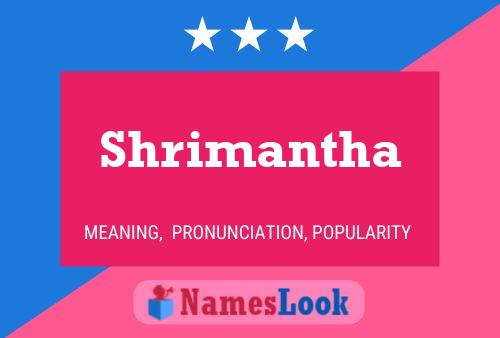 Shrimantha பெயர் போஸ்டர்