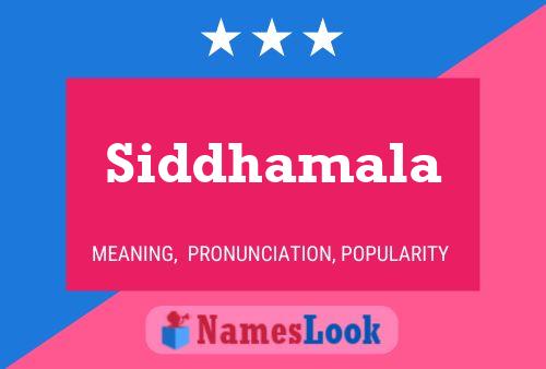 Siddhamala பெயர் போஸ்டர்