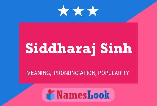 Siddharaj Sinh பெயர் போஸ்டர்