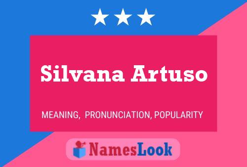 Silvana Artuso பெயர் போஸ்டர்