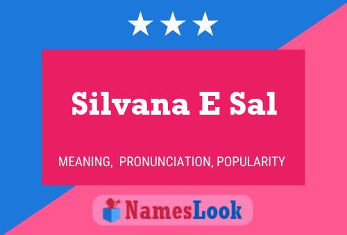 Silvana E Sal பெயர் போஸ்டர்