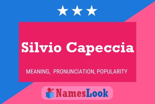 Silvio Capeccia பெயர் போஸ்டர்