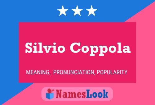 Silvio Coppola பெயர் போஸ்டர்