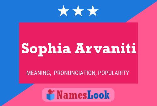 Sophia Arvaniti பெயர் போஸ்டர்