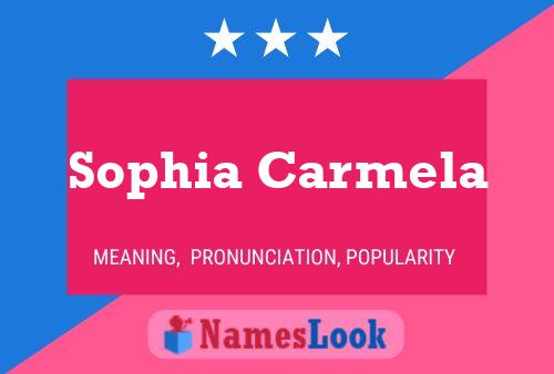 Sophia Carmela பெயர் போஸ்டர்